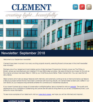 Clement Newsletter September 2018